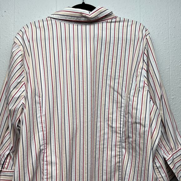 George Womens Shirt 26/28W Cotton Stretch Business Workwear Office Career Dressy - Picture 7 of 10